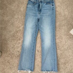 MOTHER Hustler Ankle Fray Jeans
